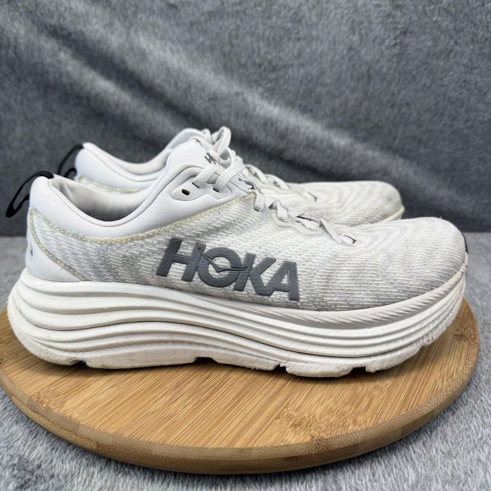 Hoka One One Gaviota 5 Shoes Mens Size 8.5 D White Running Walking 1127929
